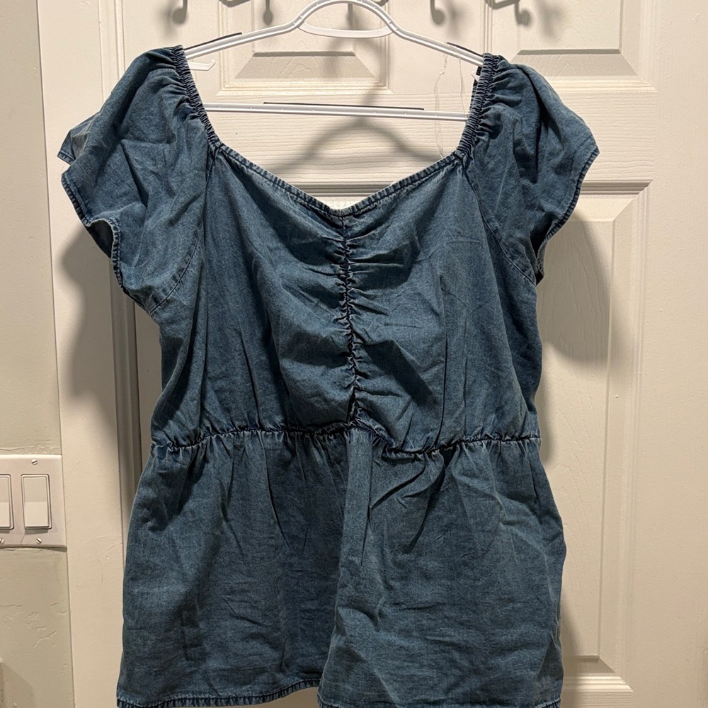 Denim Blue Women's Top